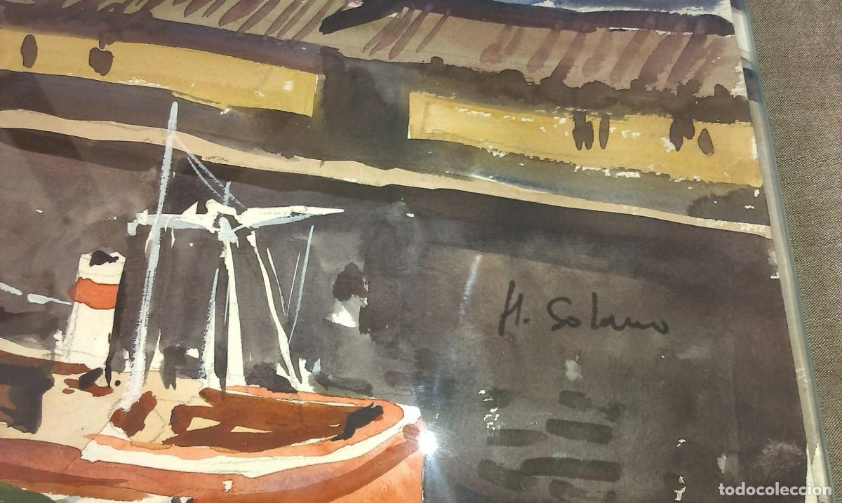 Arte: Acuarela de H. Solano muelle - Foto 2