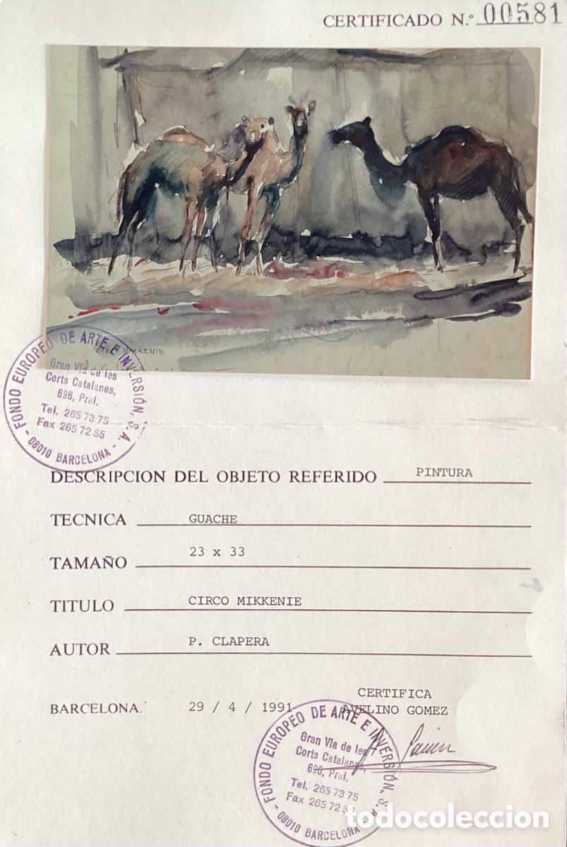 Arte: PEDRO CLAPERA, ACUARELA - Foto 2