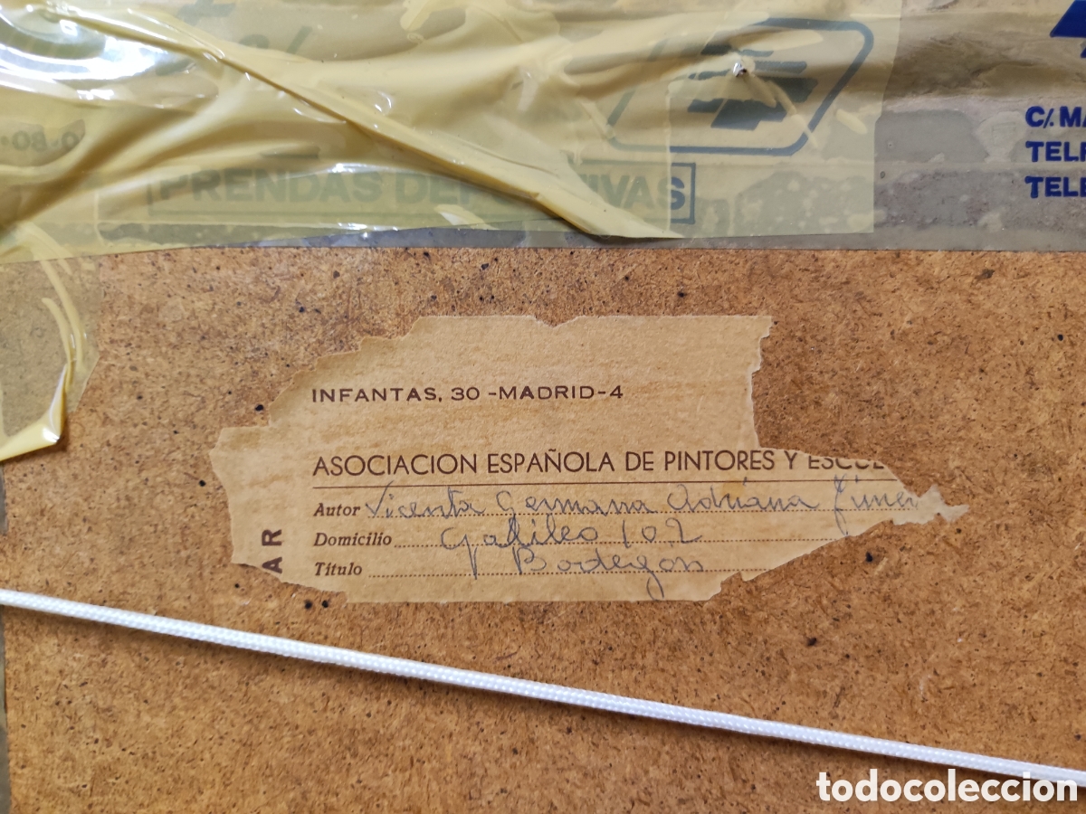 Arte: Bodeg&oacute;n acuarela fdo vicent - Foto 6