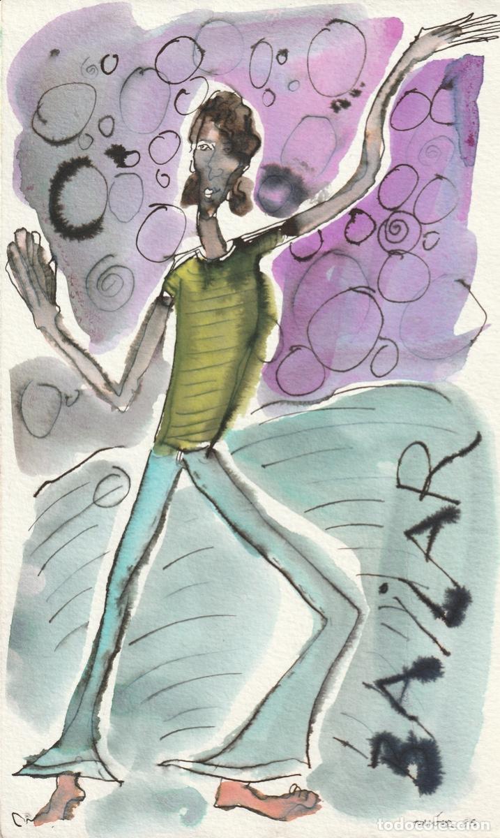 Arte: &rdquo;BAILE PSICOD&Eacute;LICO&rdquo; ACUARELA - Foto 1