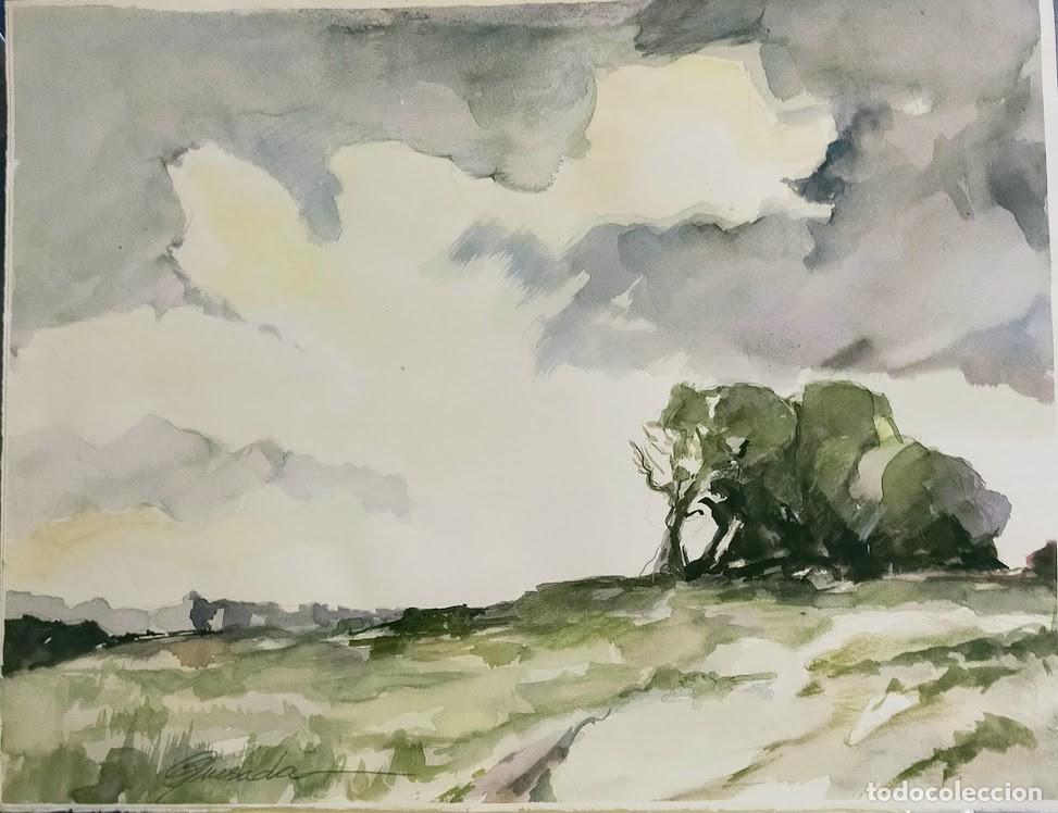 Kunst: Pintura a la acuarela, tema paisaje