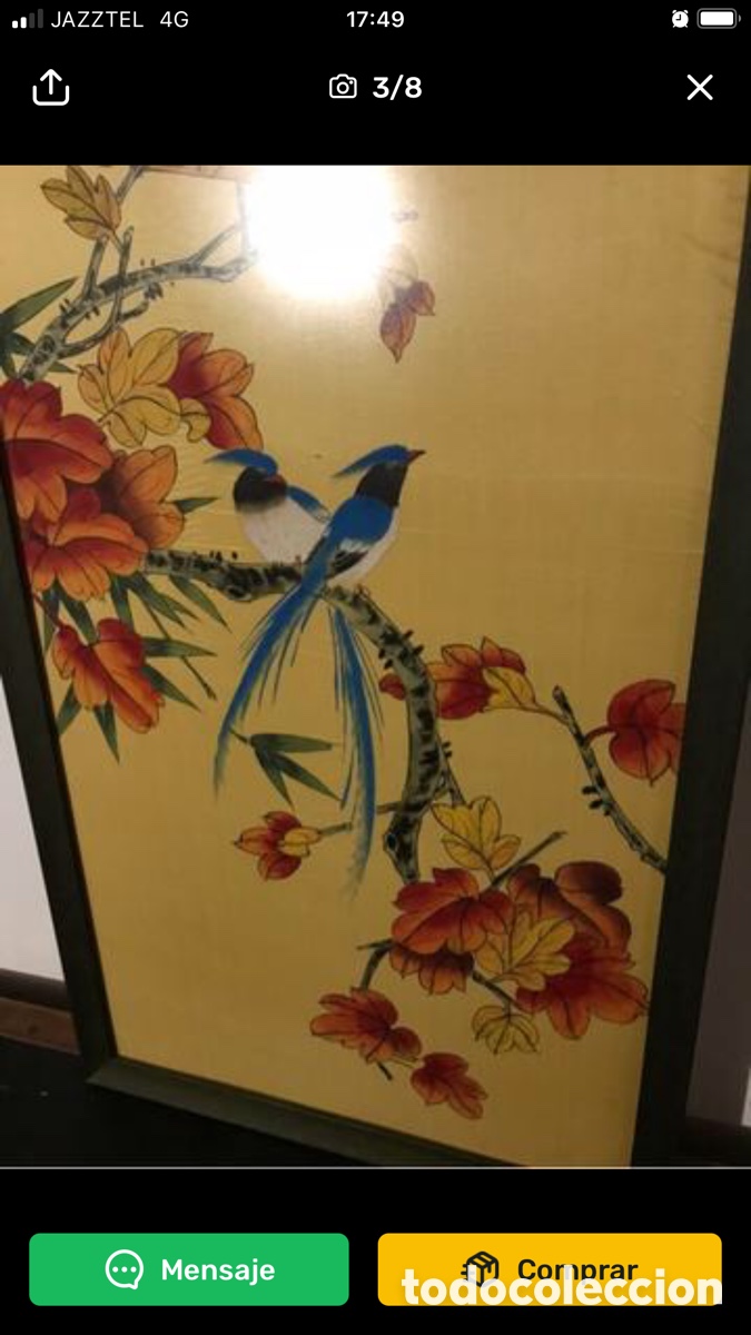 Arte: Pintura china p&aacute;jaro - Foto 3