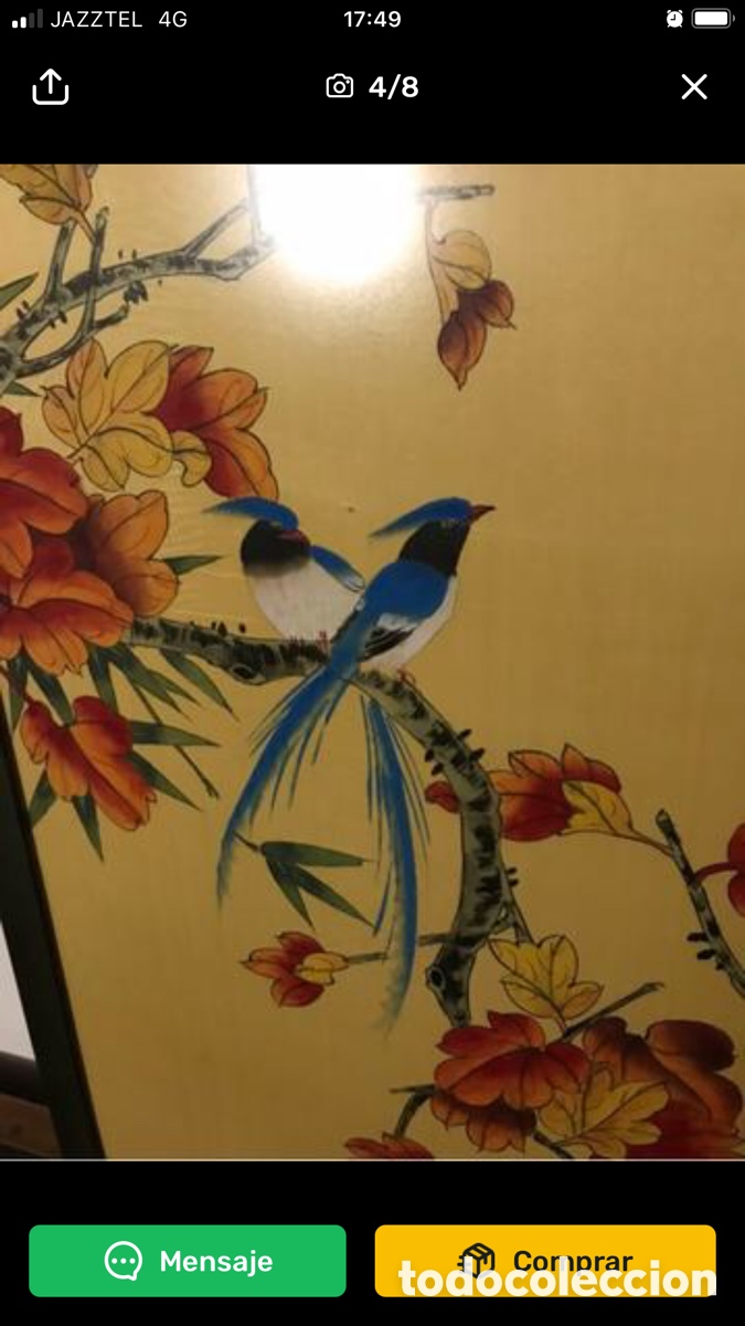 Arte: Pintura china p&aacute;jaro - Foto 4