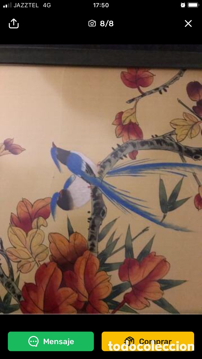 Arte: Pintura china p&aacute;jaro - Foto 8