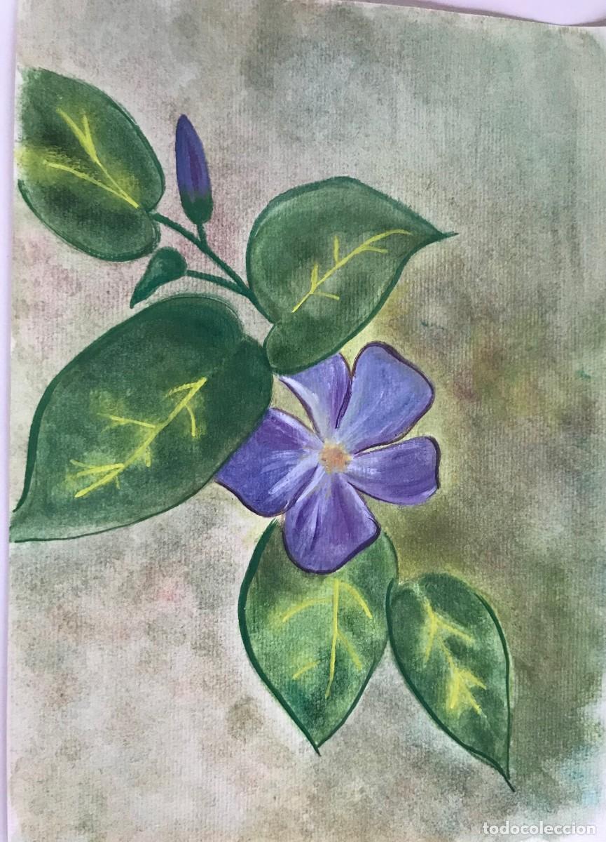 Arte: Acuarela flor sobre papel - Foto 3
