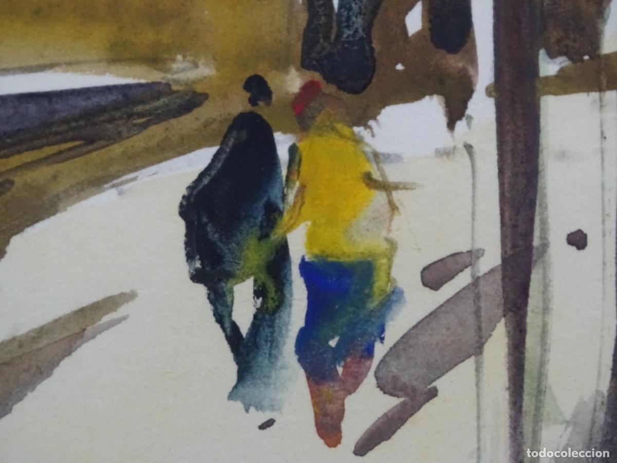 Arte: ACUARELA DE JOAN MITJANS. CATALA&Ntilde;AZOR 1981. - Foto 6
