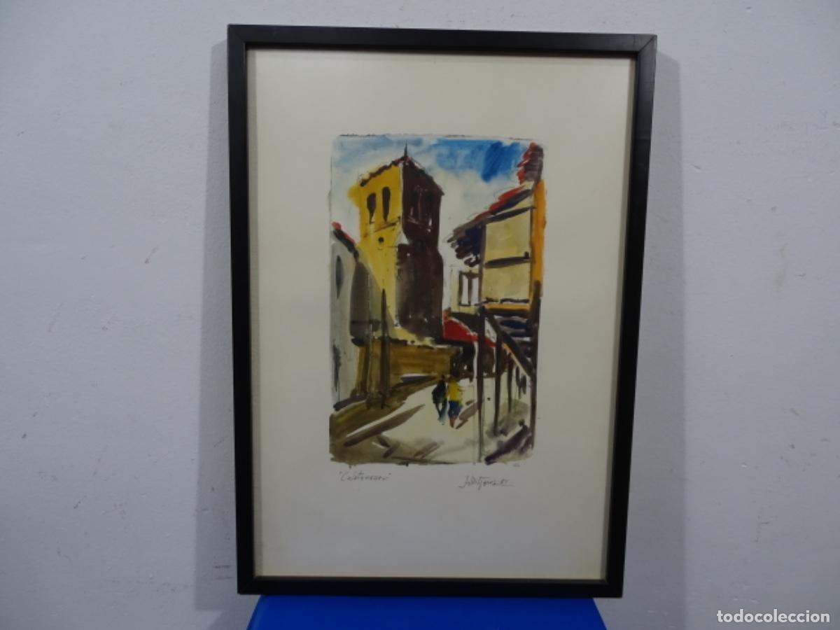 Arte: ACUARELA DE JOAN MITJANS. CATALA&Ntilde;AZOR 1981. - Foto 1