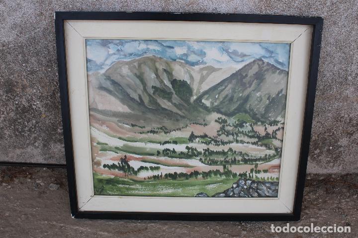 Art: acuarela paisaje original firmado