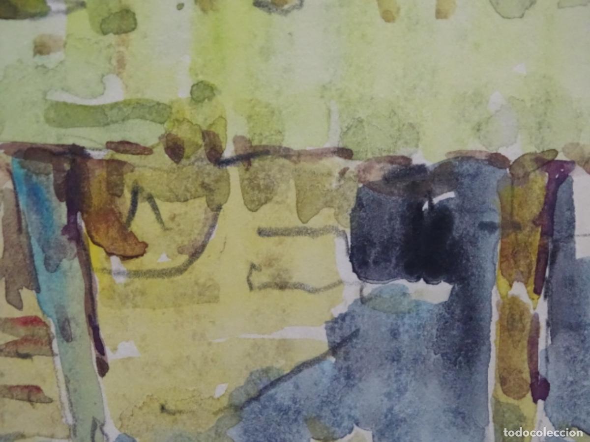 Arte: ACUARELA DE ZAMORA MU&Ntilde;OZ. CAMPAMENTO GITANO. - Foto 14