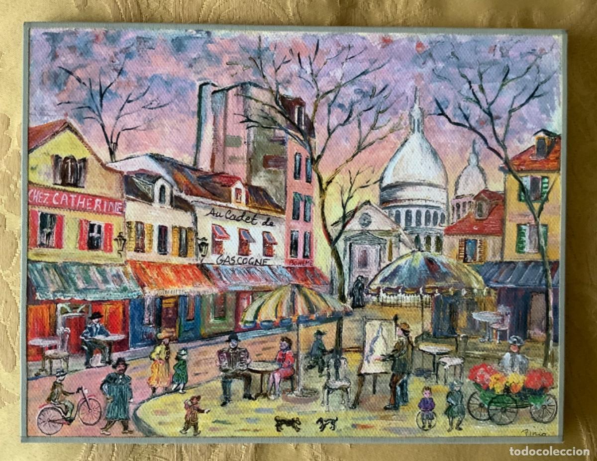 Arte: ACUARELA DE PARIS, FIRMADA - Foto 2