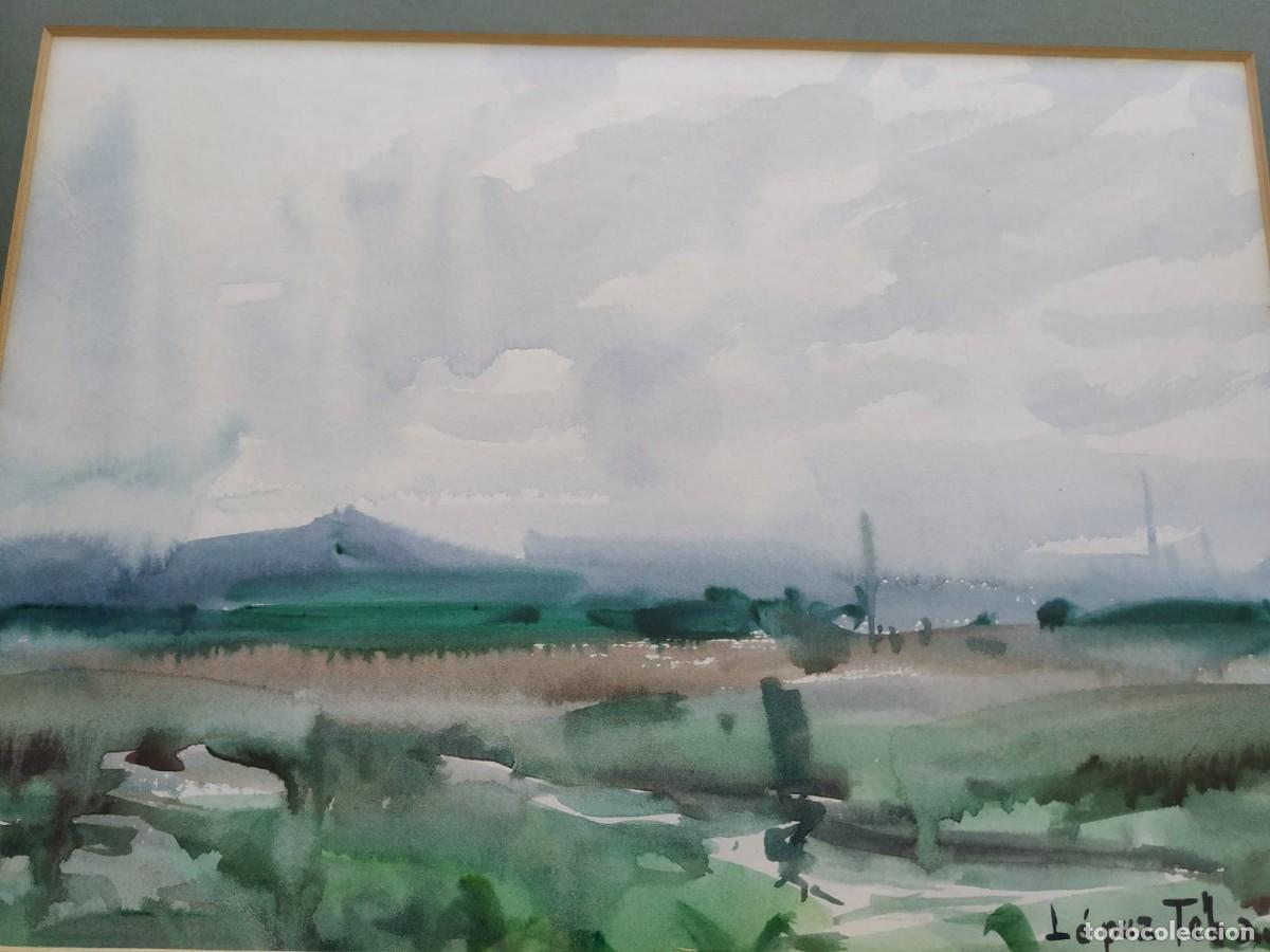 Arte: Jose Lopez Tebar (1932) - Acuarela - Foto 1