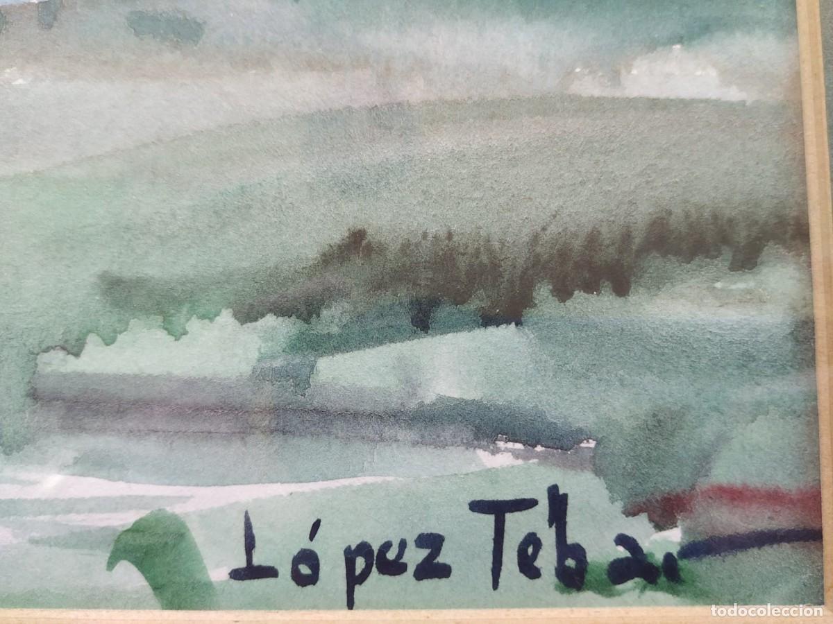 Arte: Jose Lopez Tebar (1932) - Acuarela - Foto 2