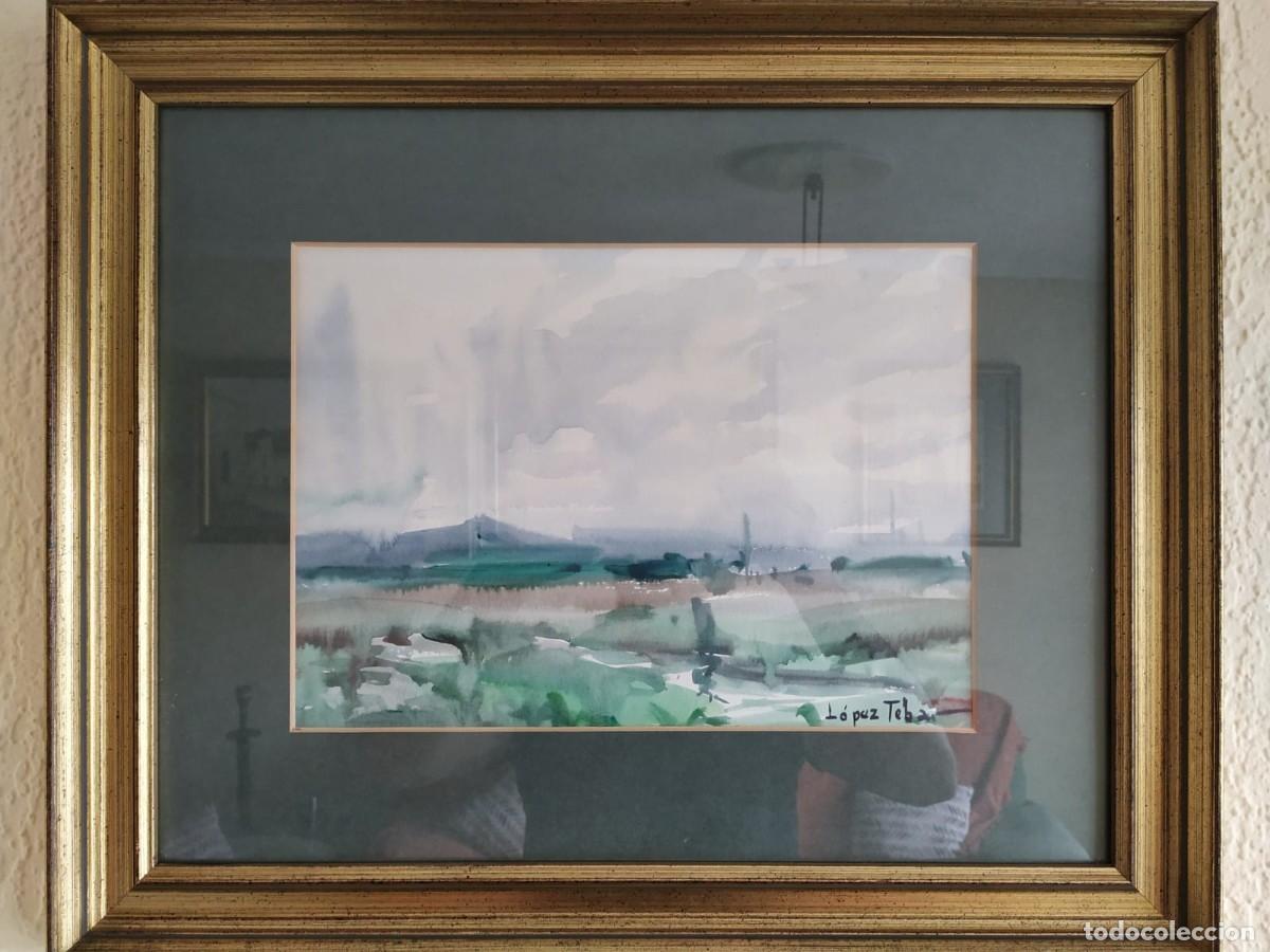 Arte: Jose Lopez Tebar (1932) - Acuarela - Foto 3