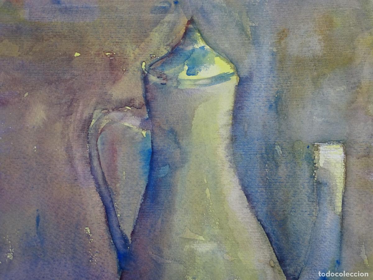 Arte: ACUARELA AN&Oacute;NIMA. BODEGON CAFETERA. 49x35 CM. - Foto 2