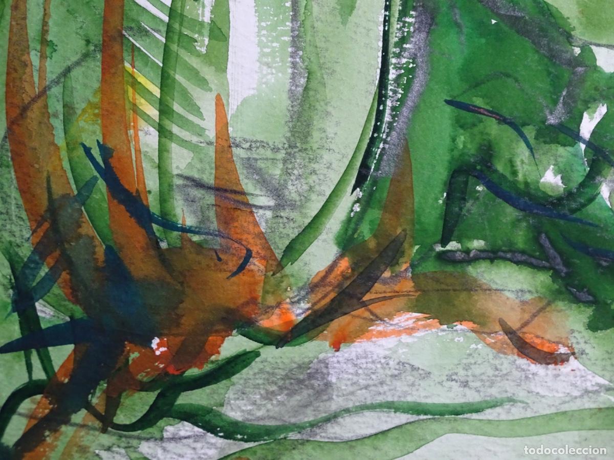 Arte: GRAN ACUARELA AN&Oacute;NIMA. BODEGON. 70x50 CM. - Foto 7