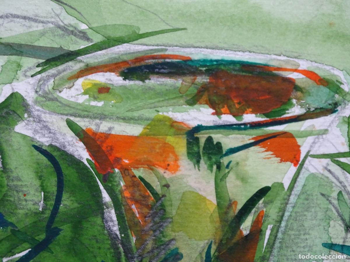 Arte: GRAN ACUARELA AN&Oacute;NIMA. BODEGON. 70x50 CM. - Foto 9