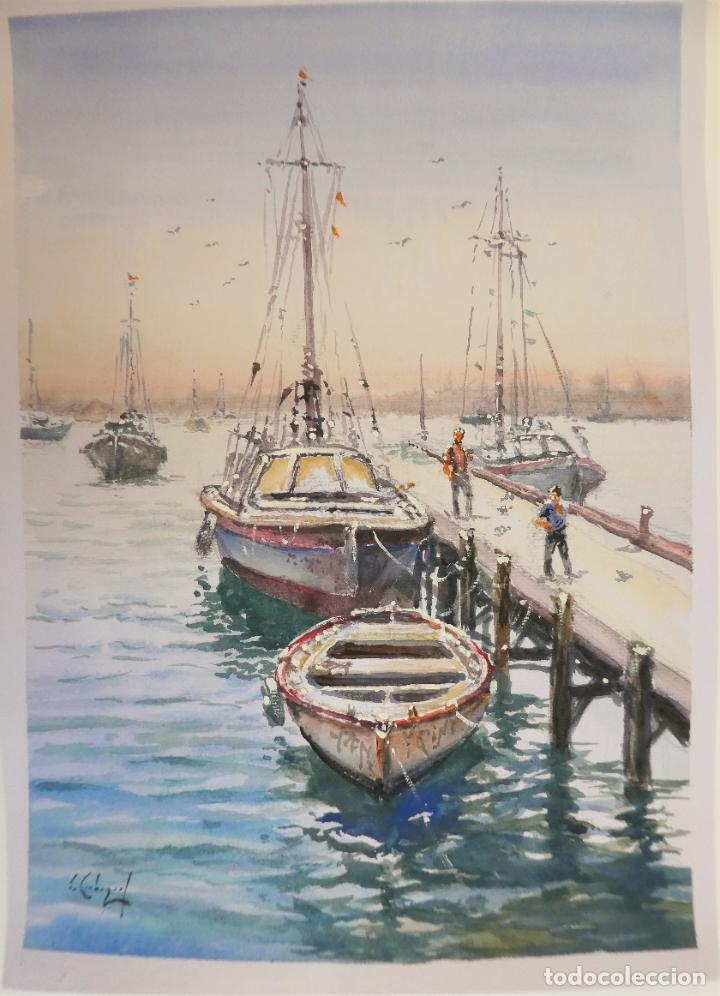Arte: ACUARELA DE EMILIO CARBONELL - Foto 1