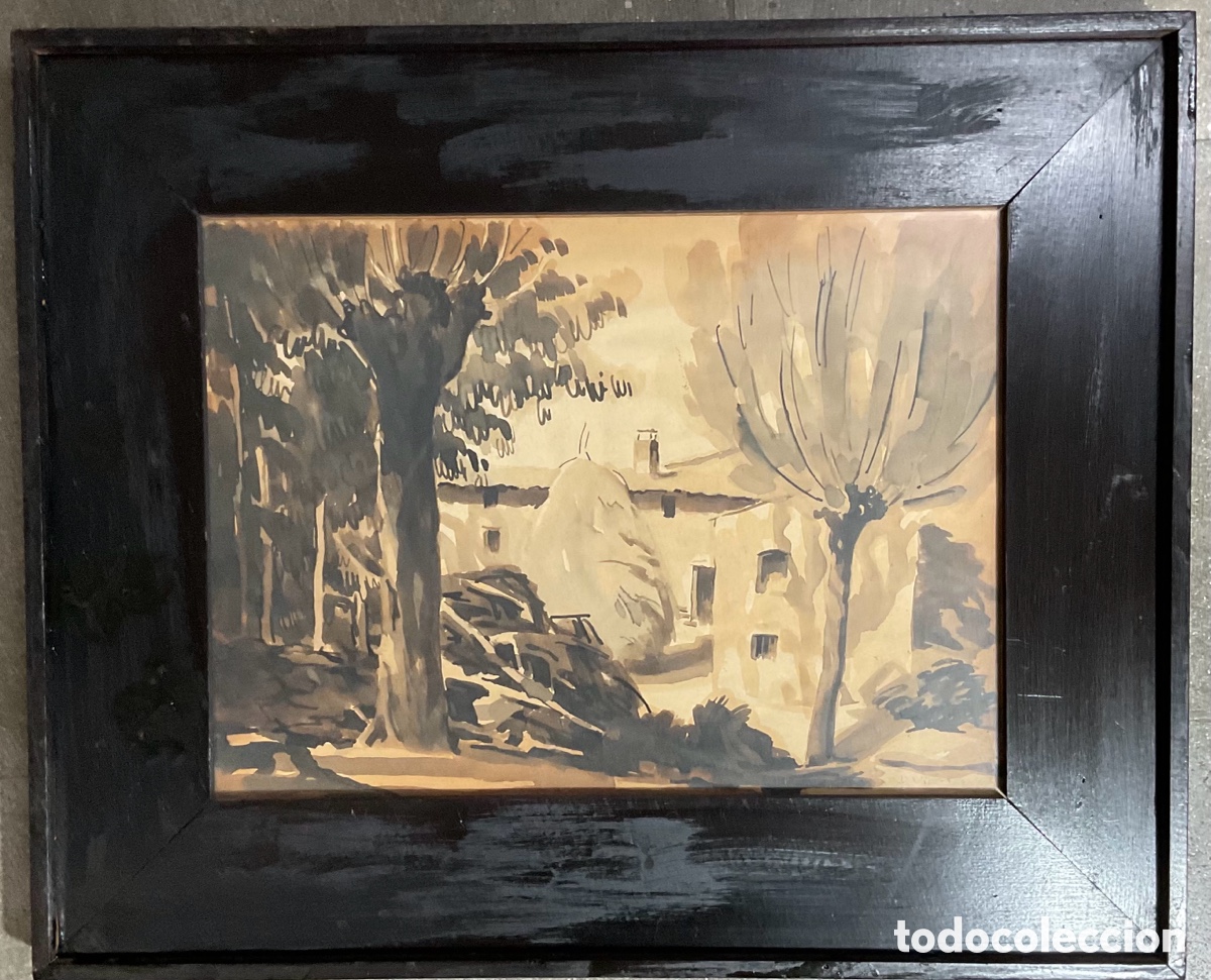 Kunst: Darius Vila acuarela 48 x 40 cm