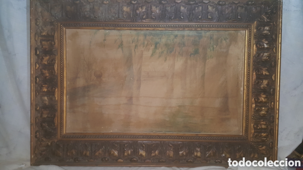 Arte: PASISAJE ANTIGUO CON ACUARELA - Foto 1