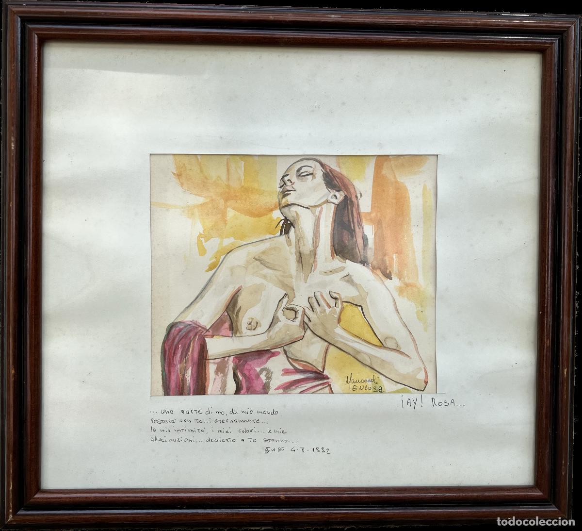 Kunst: Lote de 2 acuarelas de Enzo Morroccoli