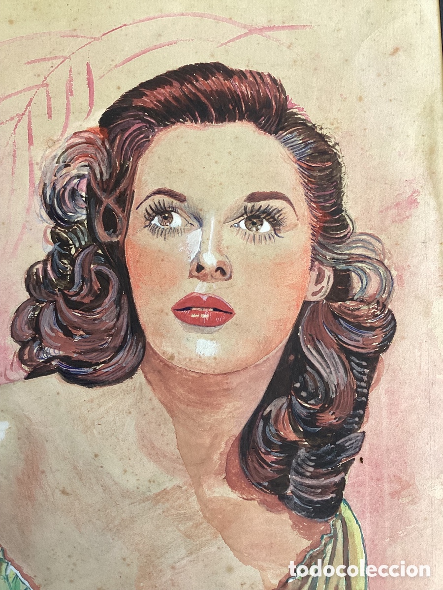 Arte: Acuarela retrato de actriz - Foto 1