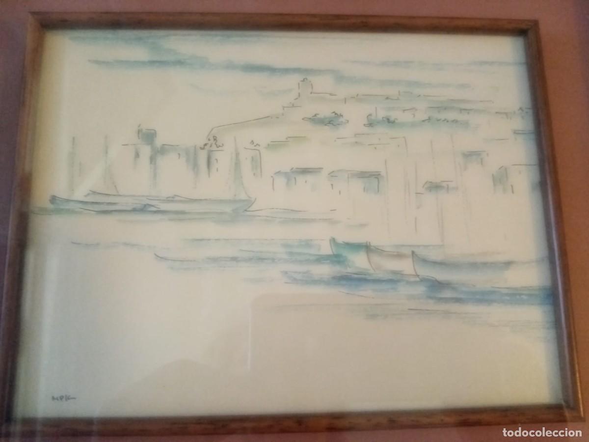 Arte: Dos acuarelas pintor M.Pla - Foto 5