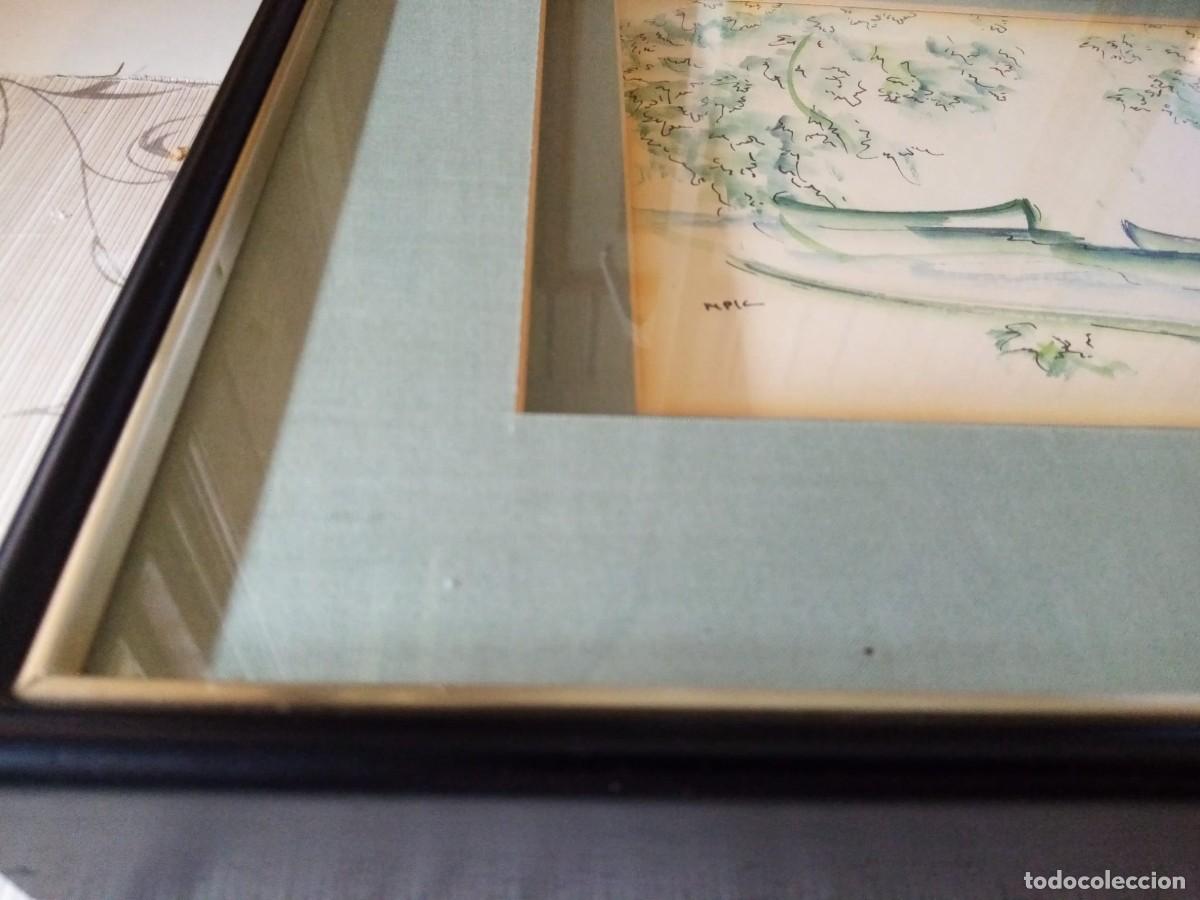 Arte: Dos acuarelas pintor M.Pla - Foto 6