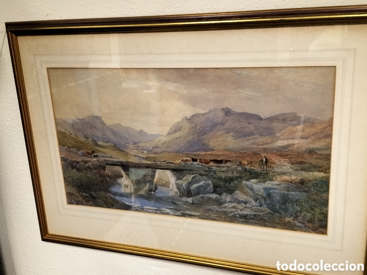 Arte: Acuarela inglesa SXIX - Foto 3