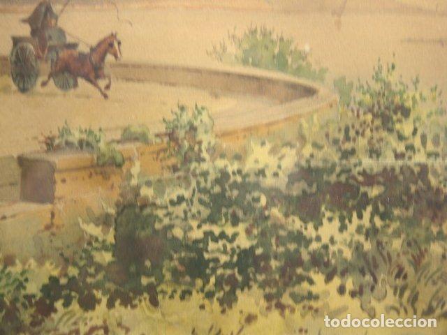 Arte: Aquarelle &Eacute;mile Henry la diligence - Foto 6