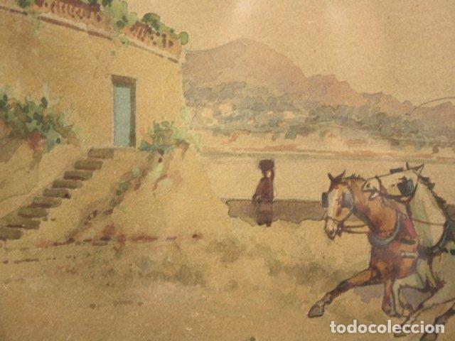 Arte: Aquarelle &Eacute;mile Henry la diligence - Foto 7