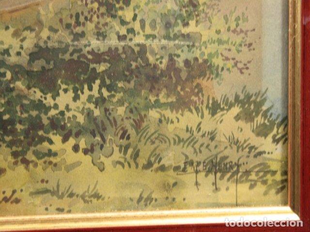 Arte: Aquarelle &Eacute;mile Henry la diligence - Foto 9