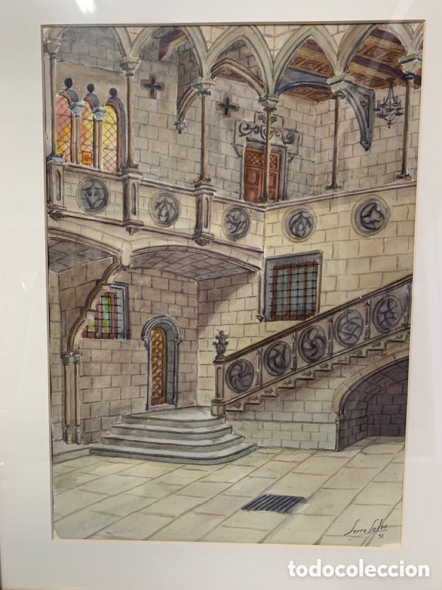 Art: Serra Soler 1924-2006, Sabadell, 1991, 31x45 obra y 45,5x59 con marco