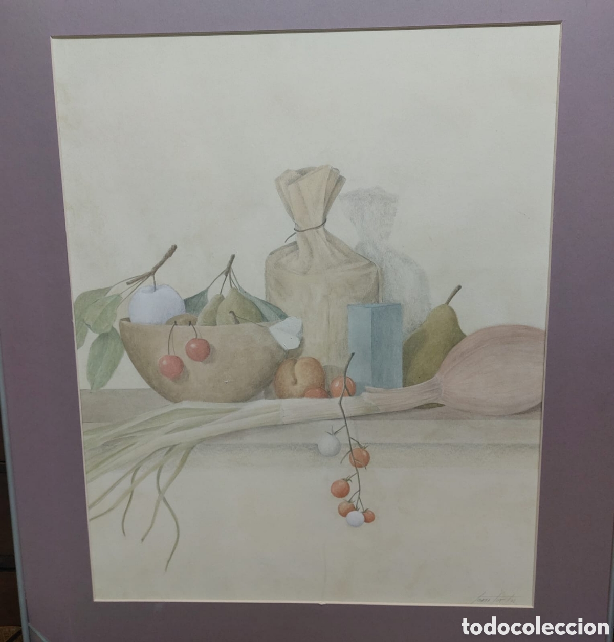 Kunst: TONI.TORT ACUARELA PRECIOSA 1976. 40X 50