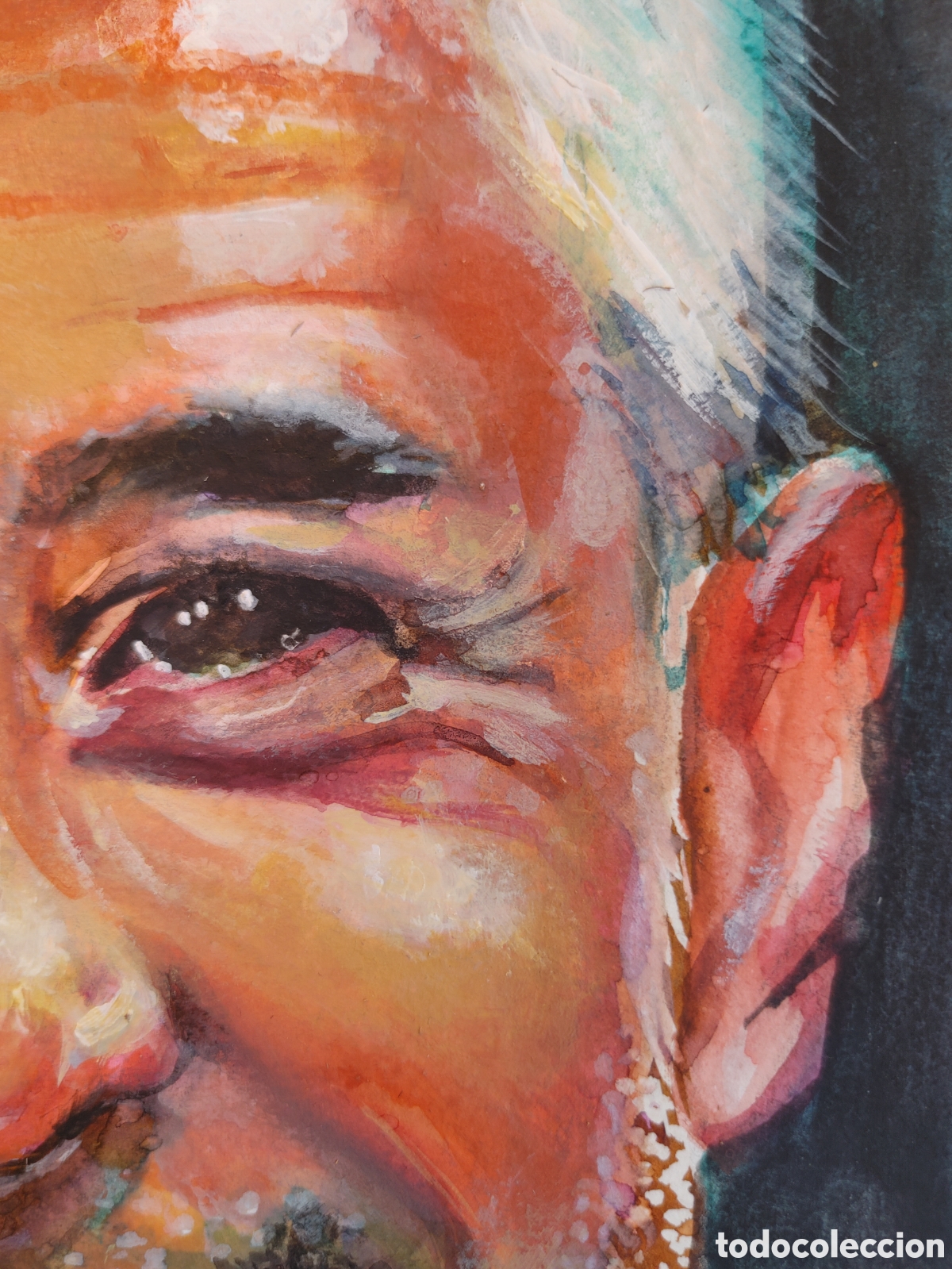 Arte: Sergio Dalma. Retrato a la acuarela - Foto 2