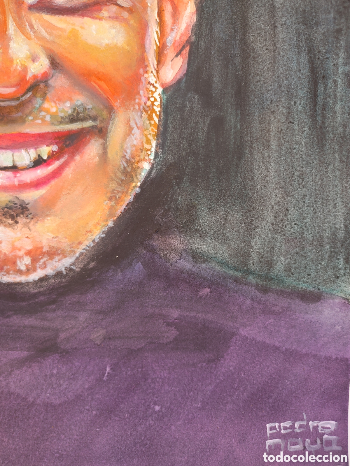 Arte: Sergio Dalma. Retrato a la acuarela - Foto 5