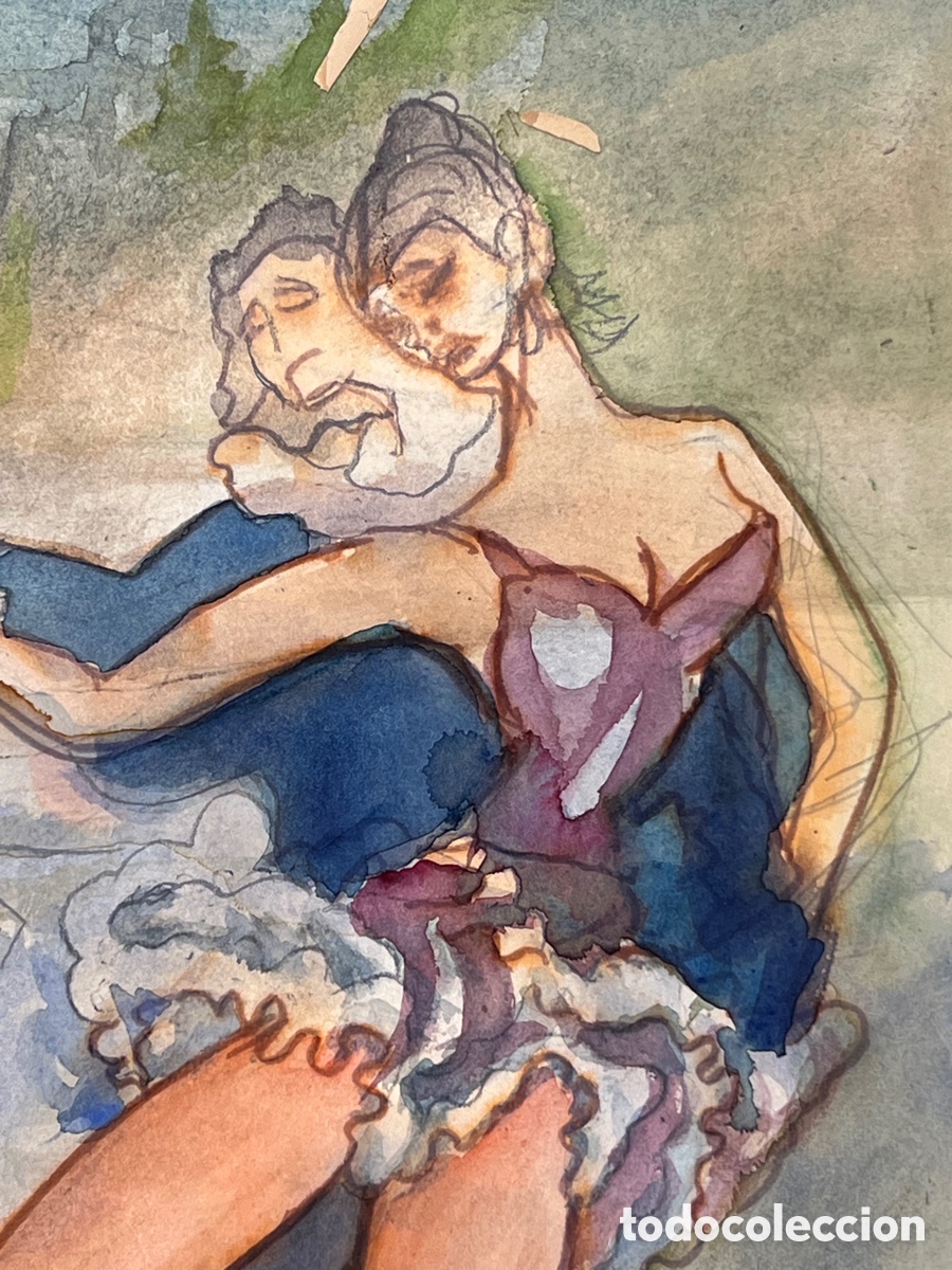 Arte: Acuarela de Bailarines - Foto 3