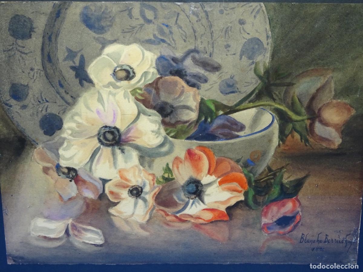 Arte: ACUARELA BLANCHE BERRUCHON 1896. - Foto 2