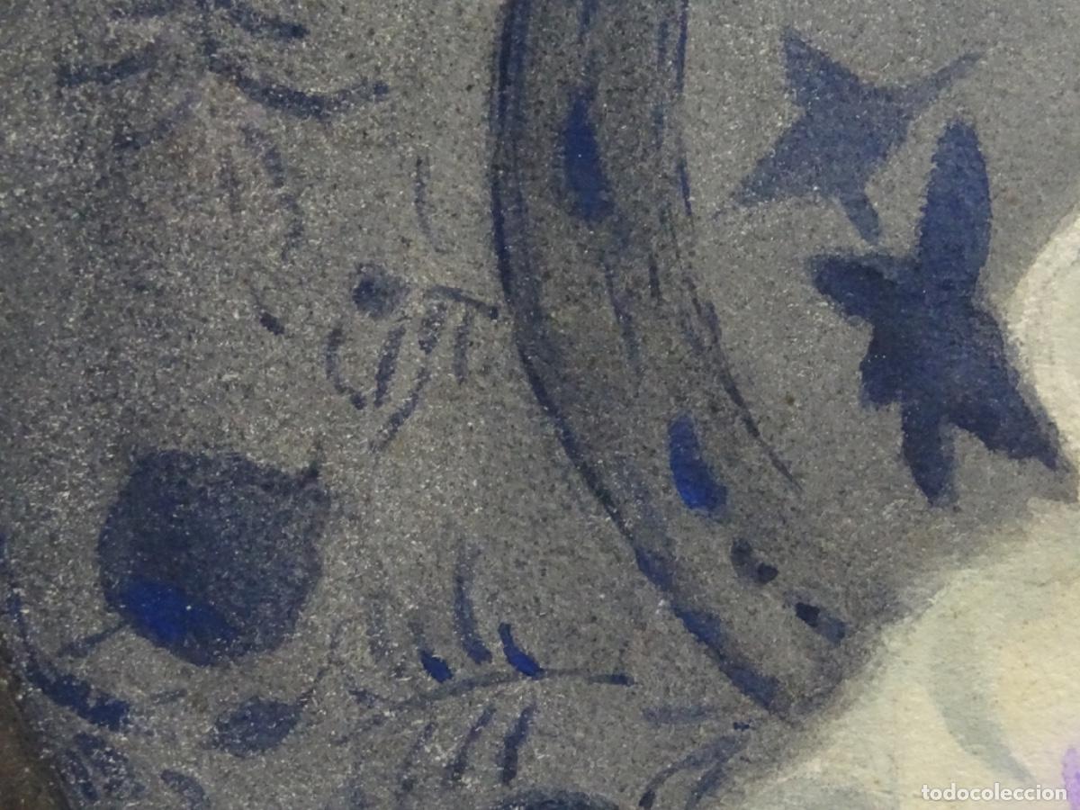 Arte: ACUARELA BLANCHE BERRUCHON 1896. - Foto 8