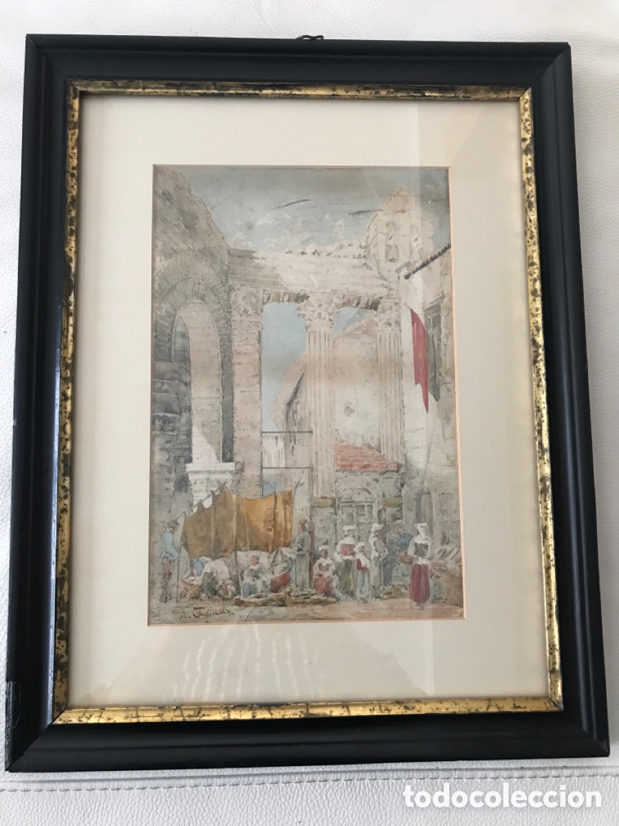 Arte: Antigua acuarela - Foto 3
