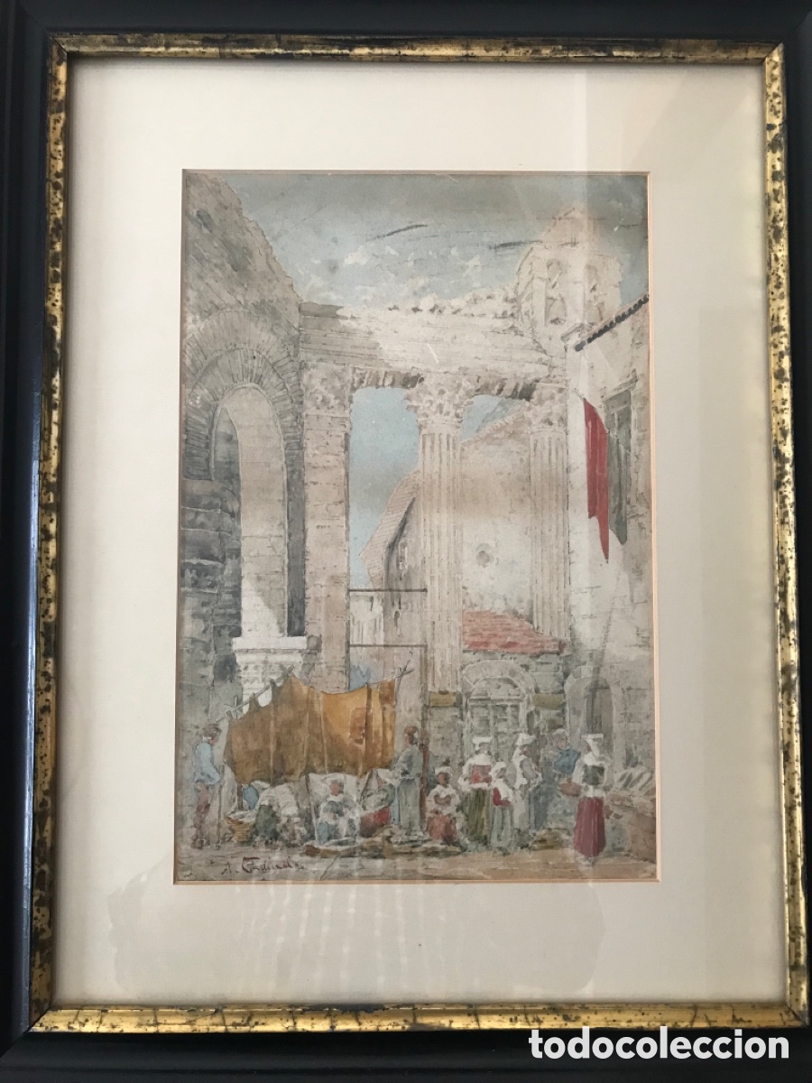 Arte: Antigua acuarela - Foto 5