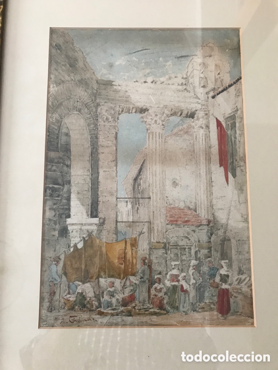 Arte: Antigua acuarela - Foto 6