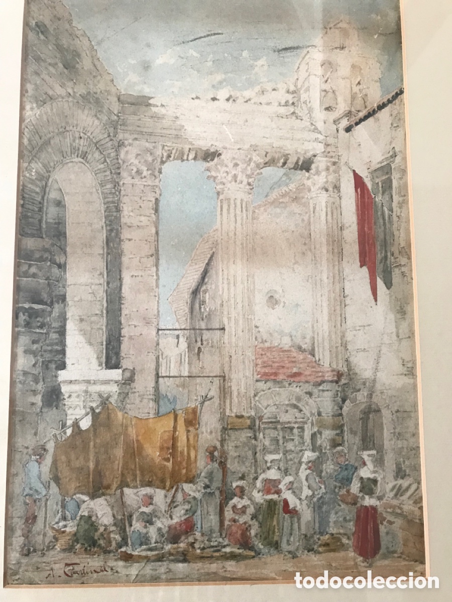 Arte: Antigua acuarela - Foto 7