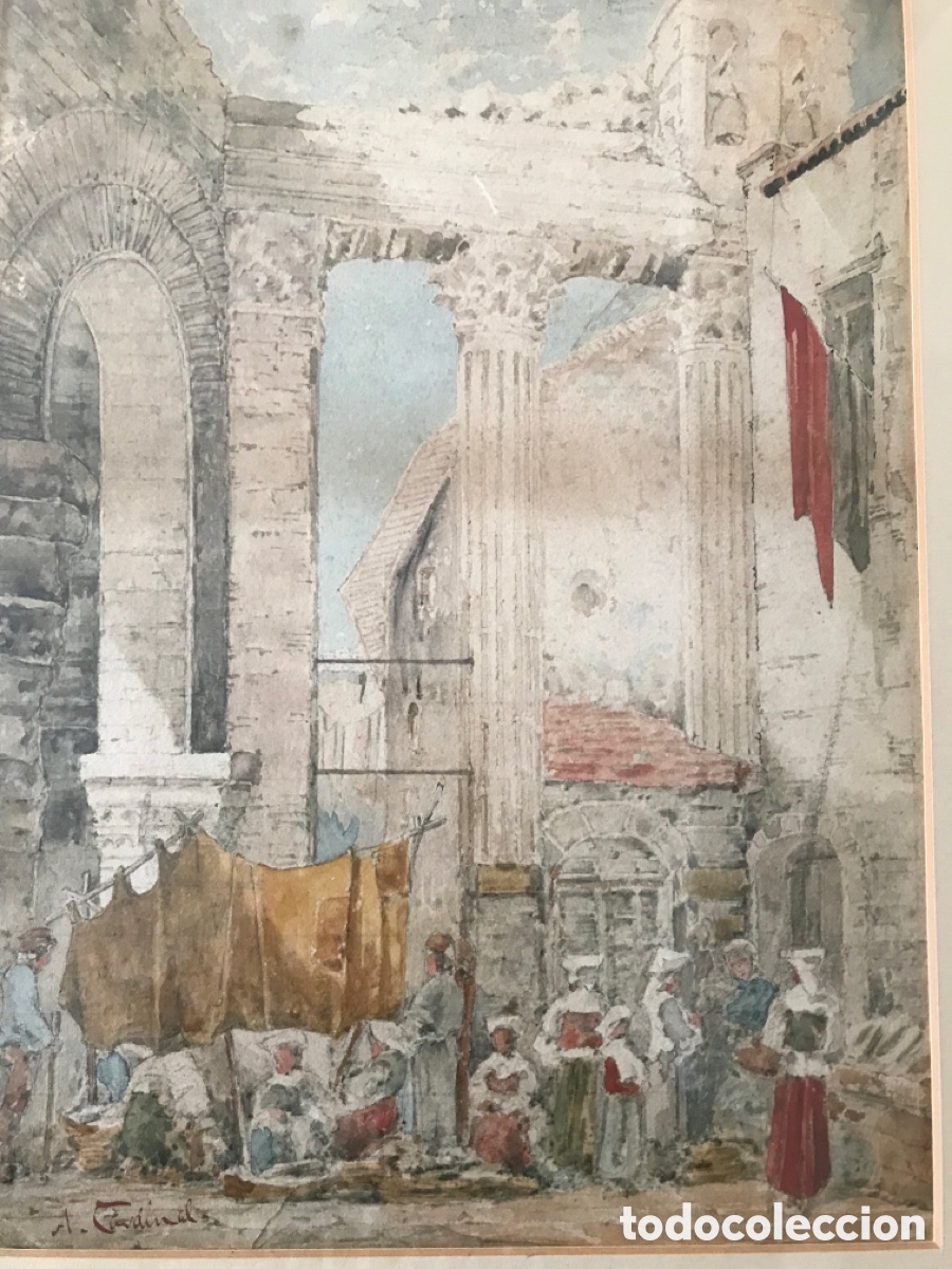 Arte: Antigua acuarela - Foto 8