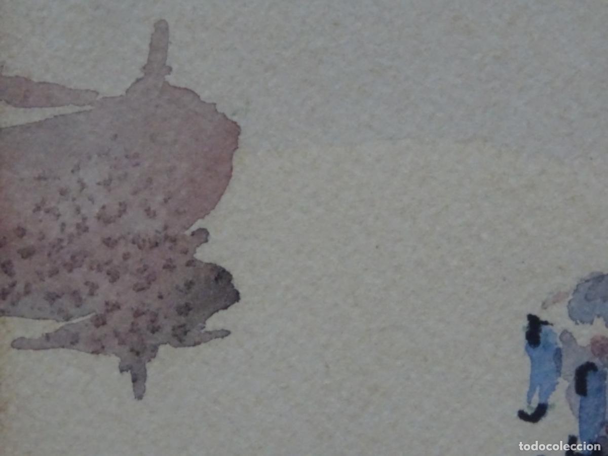 Arte: ACUARELA ILEGIBLE. BARCAS. - Foto 6
