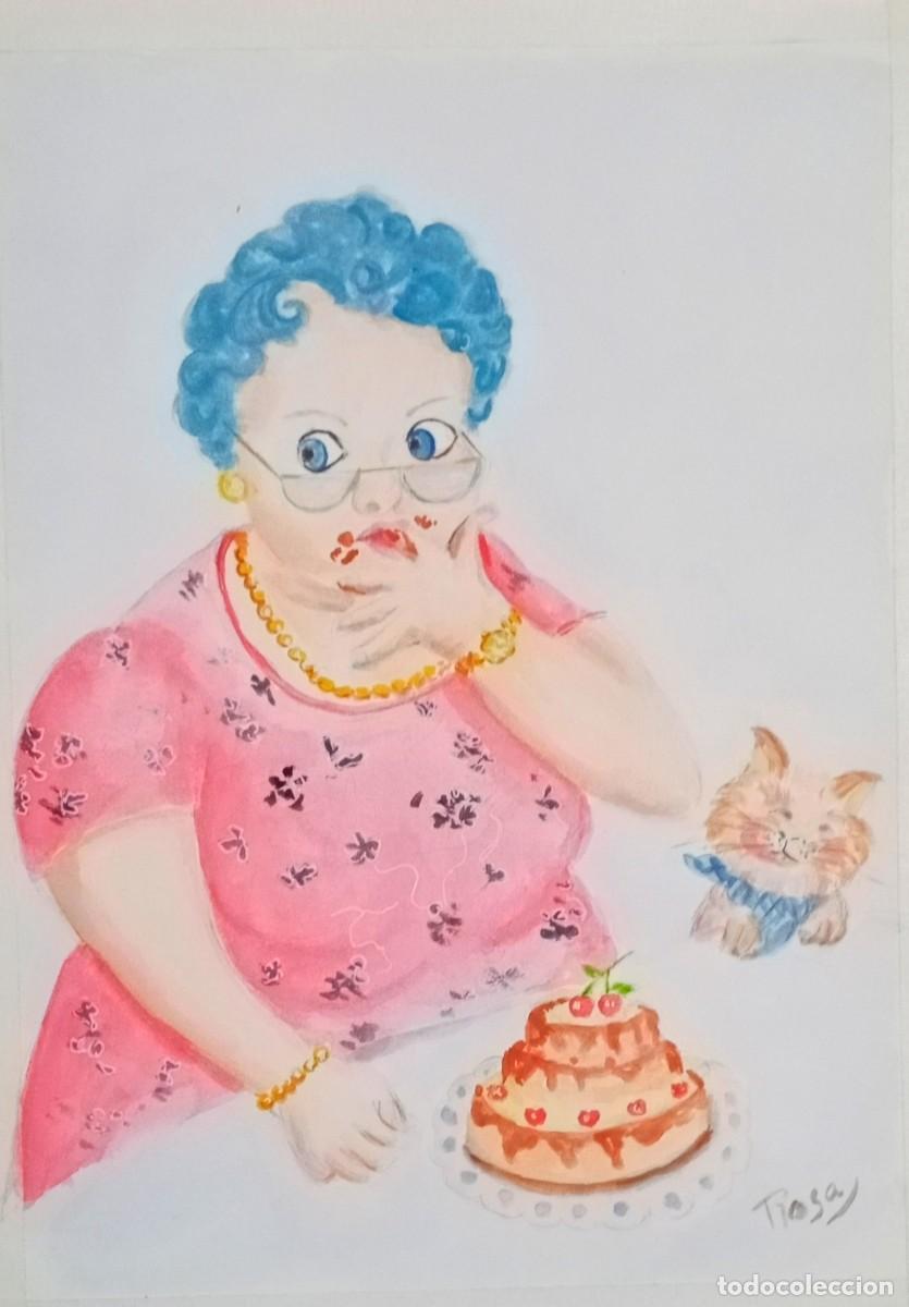 Arte: Divertida ilustraci&oacute;n, acuarela - Foto 1