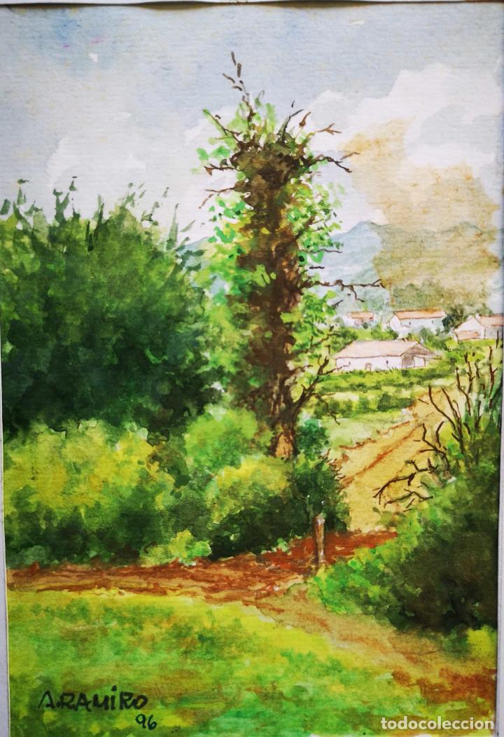 Arte: Acuarela paisaje Asturias por Agust&iacute;n Ramiro