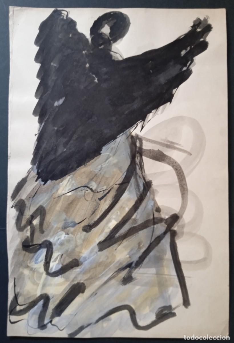 Arte: An&oacute;nimo. *Gitana* Meds: 32,5x49 cm. - Foto 1