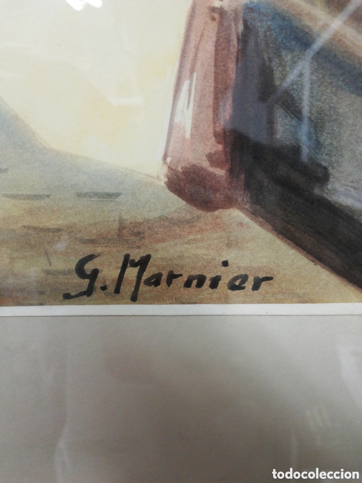 Arte: Acuarela enmarcada G. MARNIER. - Foto 2