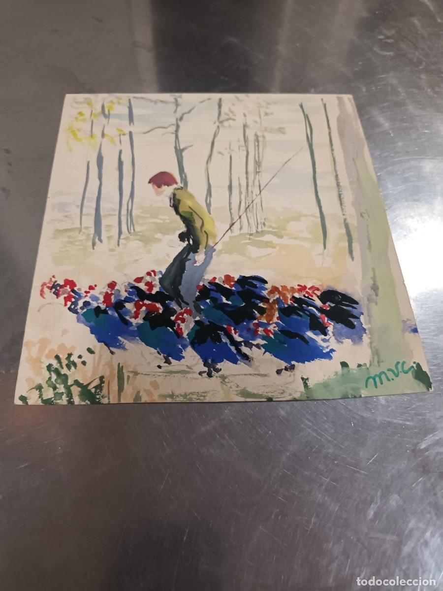 Arte: Acuarela del pintor M.V.C - Foto 1