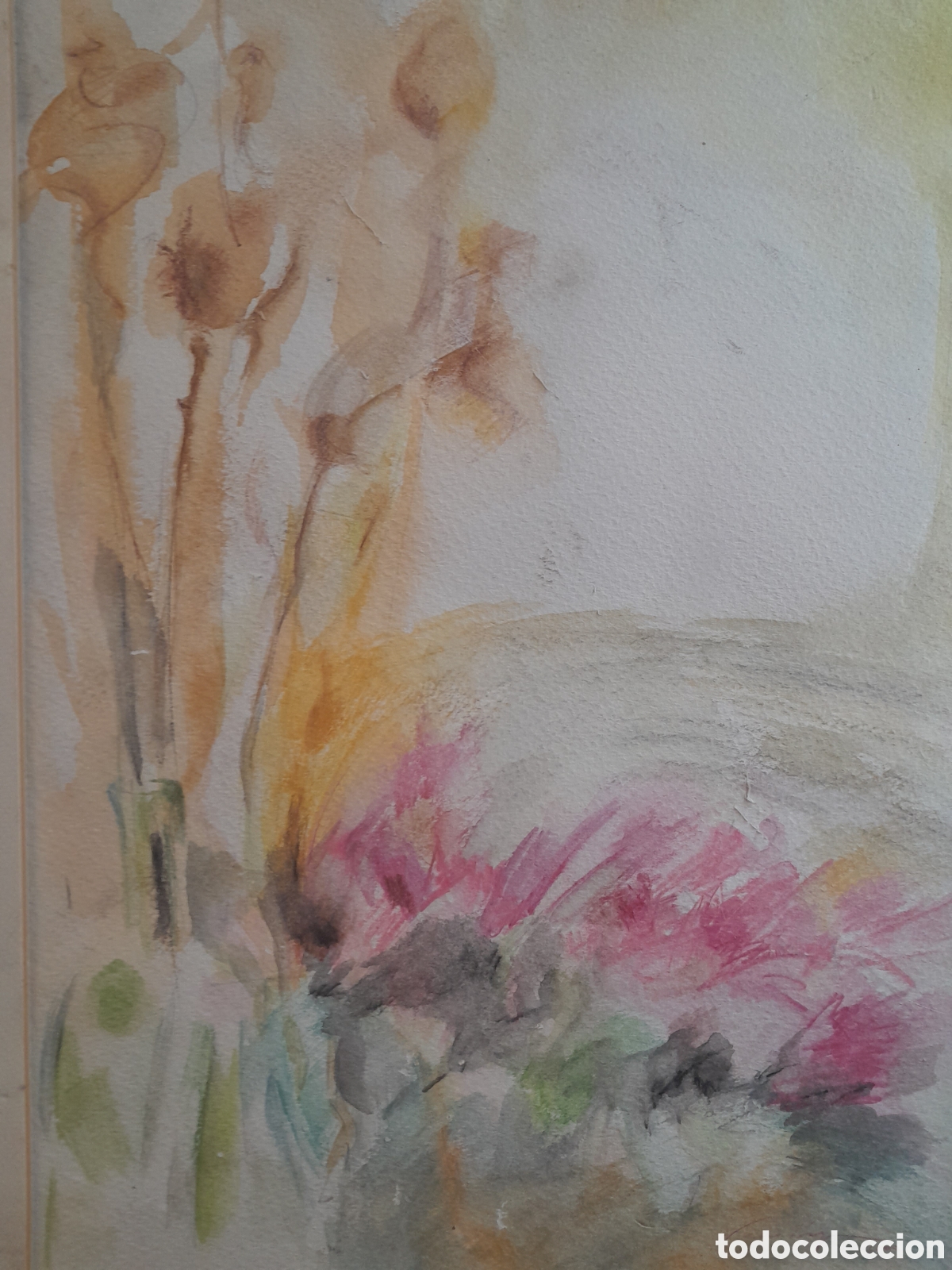 Arte: C-1567. ACUARELA. FLORES. 2000. - Foto 6